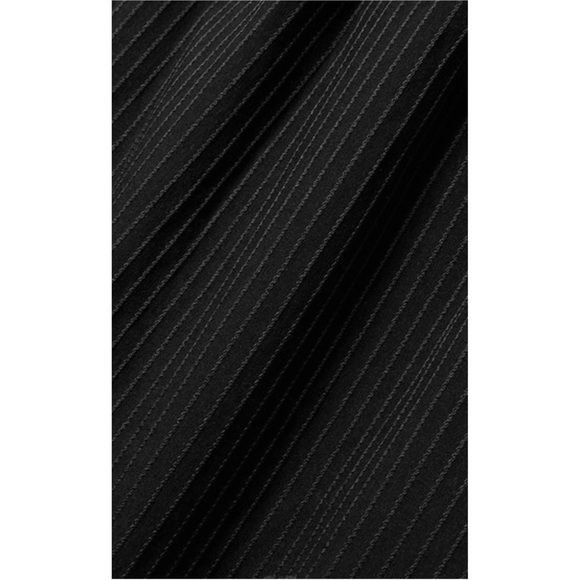 La Ligne De'ete Black Ruffled Stripe Cotton Blend Poplin Maxi Dress Size Medium - Picture 3 of 14